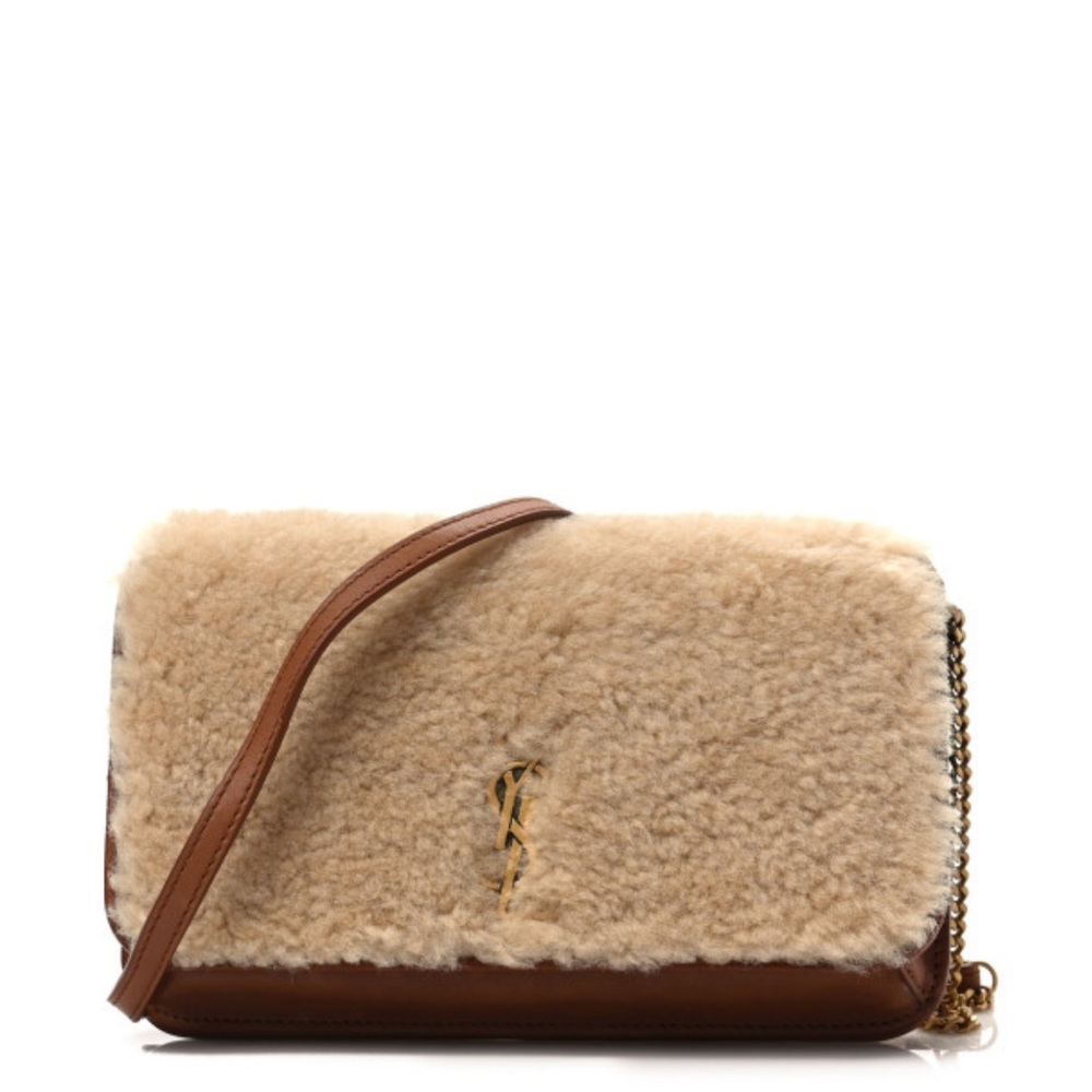 - Saint Laurent shearling phone case